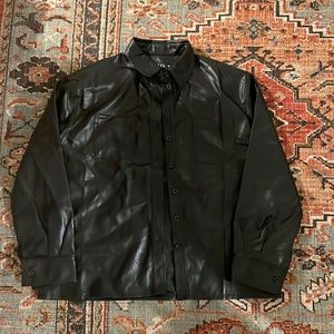 Motel Rocks leather button up